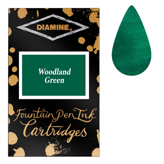 Diamine-Patronen Woodland Green Ink, 18er-Pack