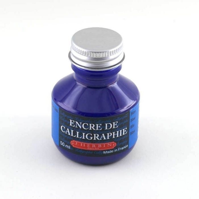 FLASCHE KALLIGRAPHISCHE TINTE Blau, 50 ML